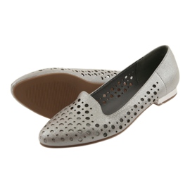 M.Daszyński Zapatos de mujer con estilo Lordsy SA151 beige 5