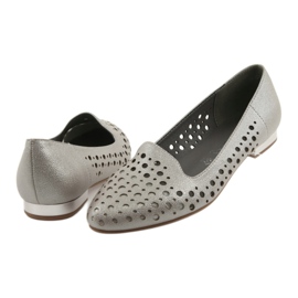 M.Daszyński Zapatos de mujer con estilo Lordsy SA151 beige 4