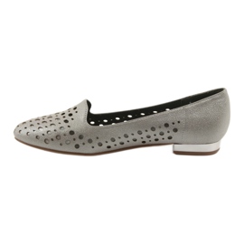 M.Daszyński Zapatos de mujer con estilo Lordsy SA151 beige 2