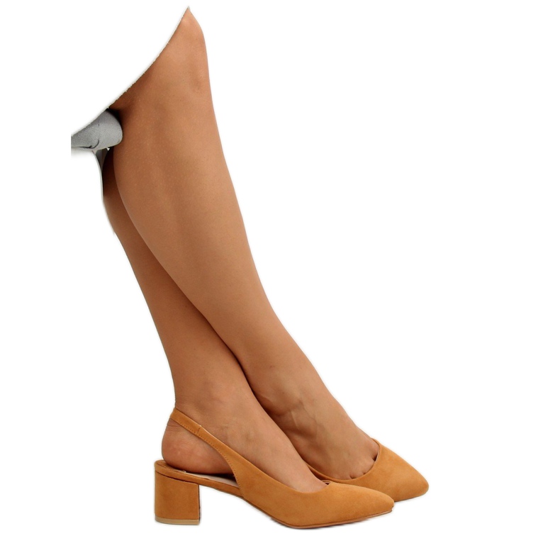 Zapatos de salón con tacón abierto camel S0-231 Camel marrón 1 Zapatos de salón con tacón abierto camel S0-231 Camel marrón 1
