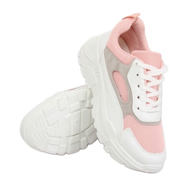 Zapatillas deportivas blancas y rosa LV78P Pink rosado 1