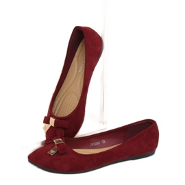 Bailarinas granates de mujer JM3550J Burdeo rojo 3