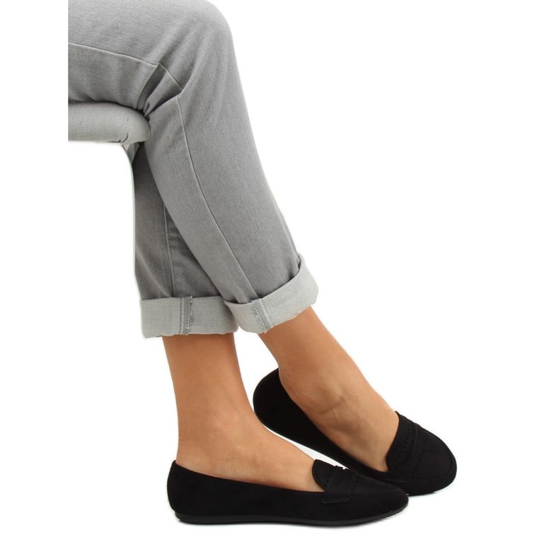 Mocasines bailarina negros JM6655Q Negro 2