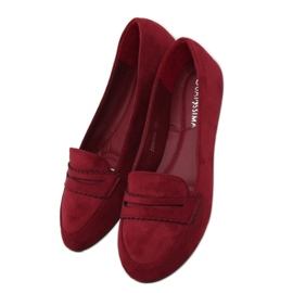 Mocasines bailarina JM6655Q Burdeo rojo 1
