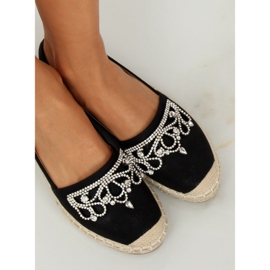 Alpargatas Negras con Corona H-6558 Negra negro 2
