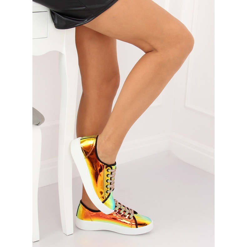 Zapatillas FZ09 Golden gasoline dorado 1