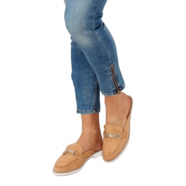 Camel F9375 Pantuflas mocasines camel marrón 1
