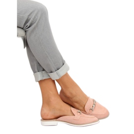 Pink F9375 Pantuflas mocasines rosas rosado 3
