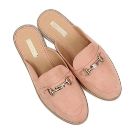 Pink F9375 Pantuflas mocasines rosas rosado 4