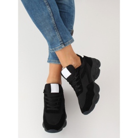 Negro E-102 Zapatillas deportivas negras 2