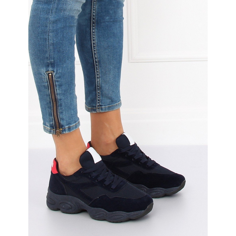 E-102 Zapatillas deportivas azul marino marino 1