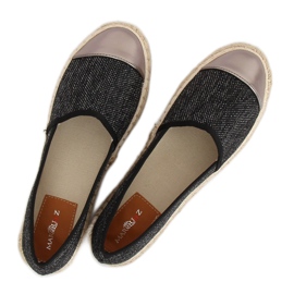 Alpargatas de lona negras A-9267 Black negro 3