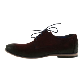 Zapatos hombre ante Nikopol 1709 burdeos rojo 2