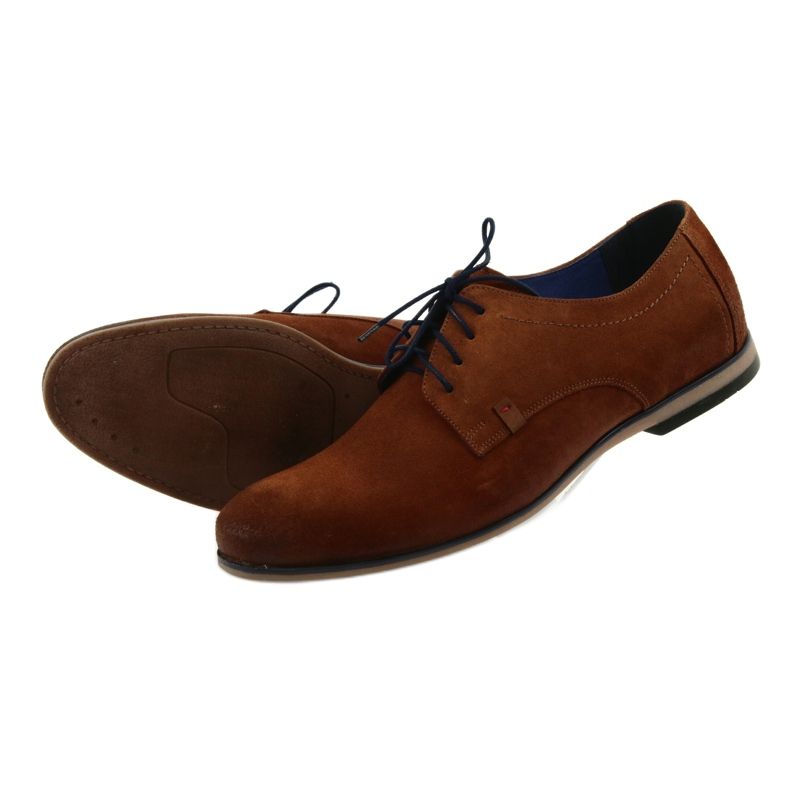 Nikopol Zapatos de cuero para hombres gamor 1709 camello beige 5