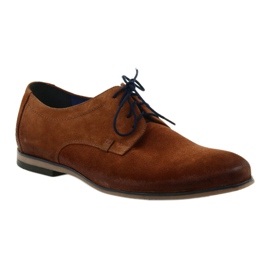 Nikopol Zapatos de cuero para hombres gamor 1709 camello beige 1