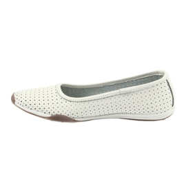 Bailarinas blancas caladas Filippo 089 blanco 2