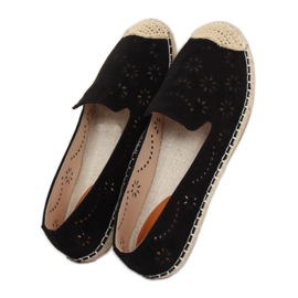 Alpargatas caladas negras 9023 Negra negro 4