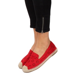 Alpargatas, rojo calado 9023 Rojo 2