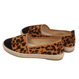Alpargatas de mujer 888-15 Leopard negro marrón multicolor 1