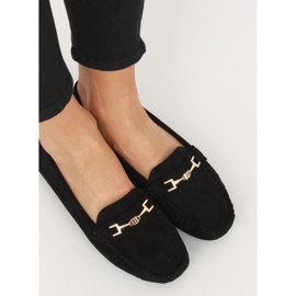Black Mocasines negros de mujer R819 Black 2