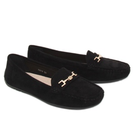 Black Mocasines negros de mujer R819 Black 3
