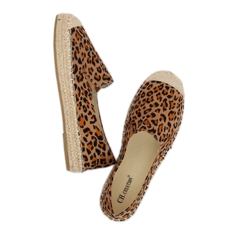 Alpargatas de mujer leopardo 180-5 leopardo marrón multicolor 1