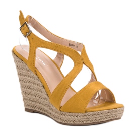 Alpargatas en sandalias Kotrurnie amarillo 5