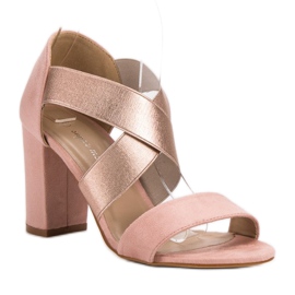 Super Mode Sandalias de tacón rosa rosado 2