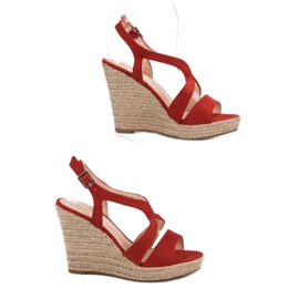 Alpargatas en sandalias Kotrurnie rojo 1