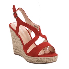 Alpargatas en sandalias Kotrurnie rojo 4