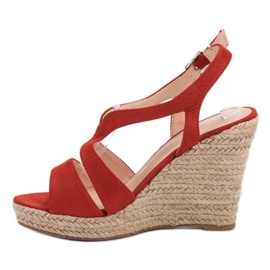 Alpargatas en sandalias Kotrurnie rojo 5