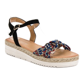 Ch. Creation Sandalias de alpargatas de moda negro 3