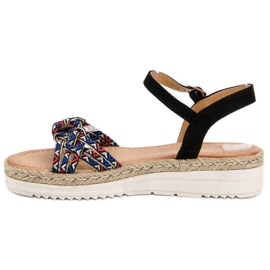Ch. Creation Sandalias de alpargatas de moda negro 4