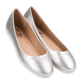 Yes Mile Bailarinas plateadas clásicas gris 4