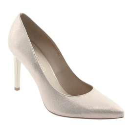 Zapato de salón mujer piel dorado Anis 4527 1