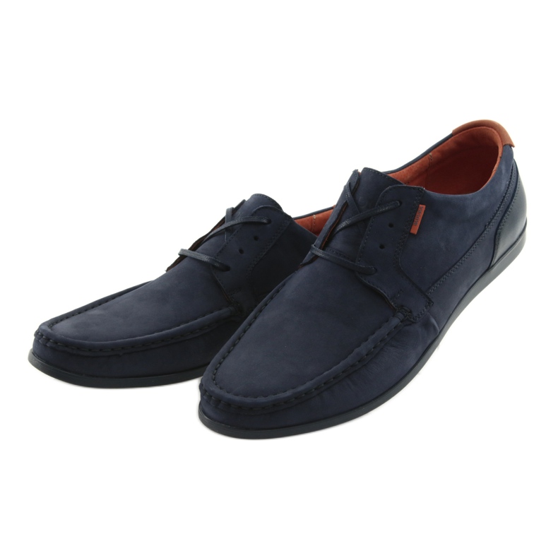 Mocasines Badura atados 3175 azul marino naranja 3 Mocasines Badura atados 3175 azul marino naranja 3