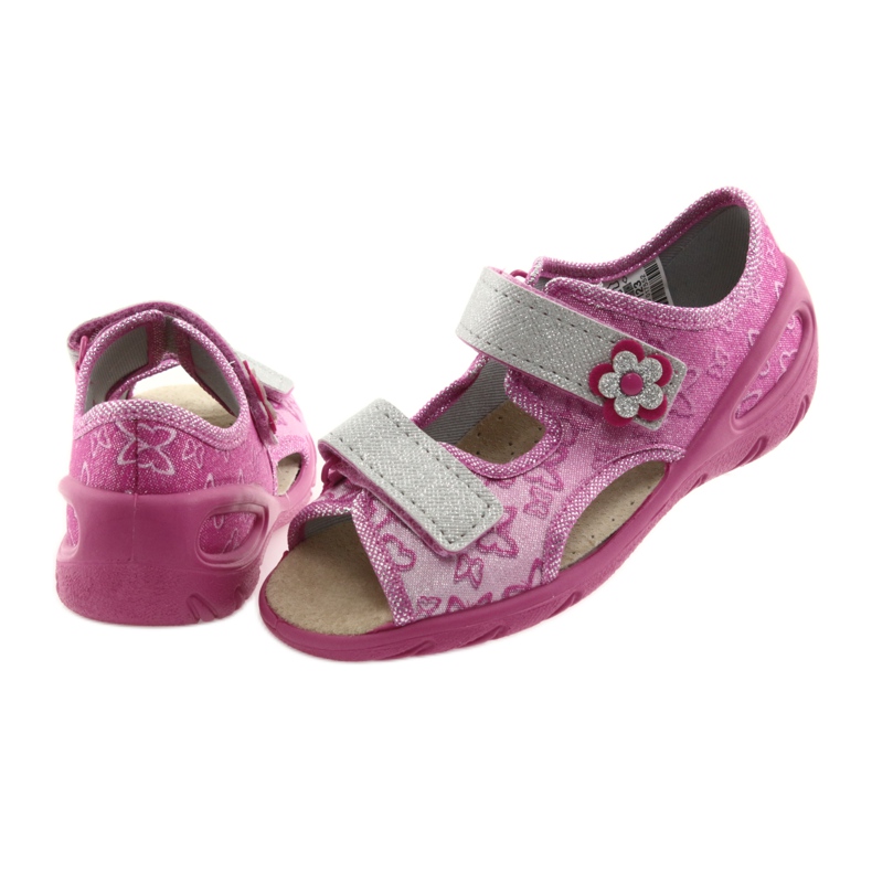 Calzado infantil befado pu 065X123 gris rosa 4