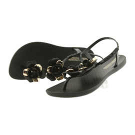 Sandalias ipanema zapatos de mujer con flores 82662 negro amarillo 3
