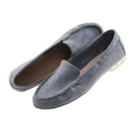 Mocasines mujer ante Sergio Leone 721 azul 5