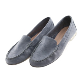Mocasines mujer ante Sergio Leone 721 azul 3