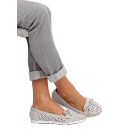 Gris Mocasines grises de mujer T339P Gris 1 Gris Mocasines grises de mujer T339P Gris 1