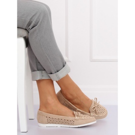 Mocasines de mujer beige T339P Beige 1