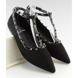 Bailarinas con tachuelas negras 127-13 Negro II-GAT 3