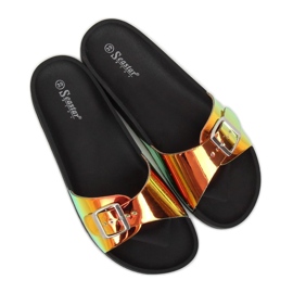 Negro BG27P Pantuflas gasolina negras 3