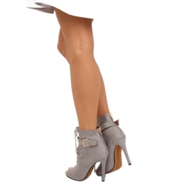 Gris Botas con dedo abierto gris SY-29P Gris 2