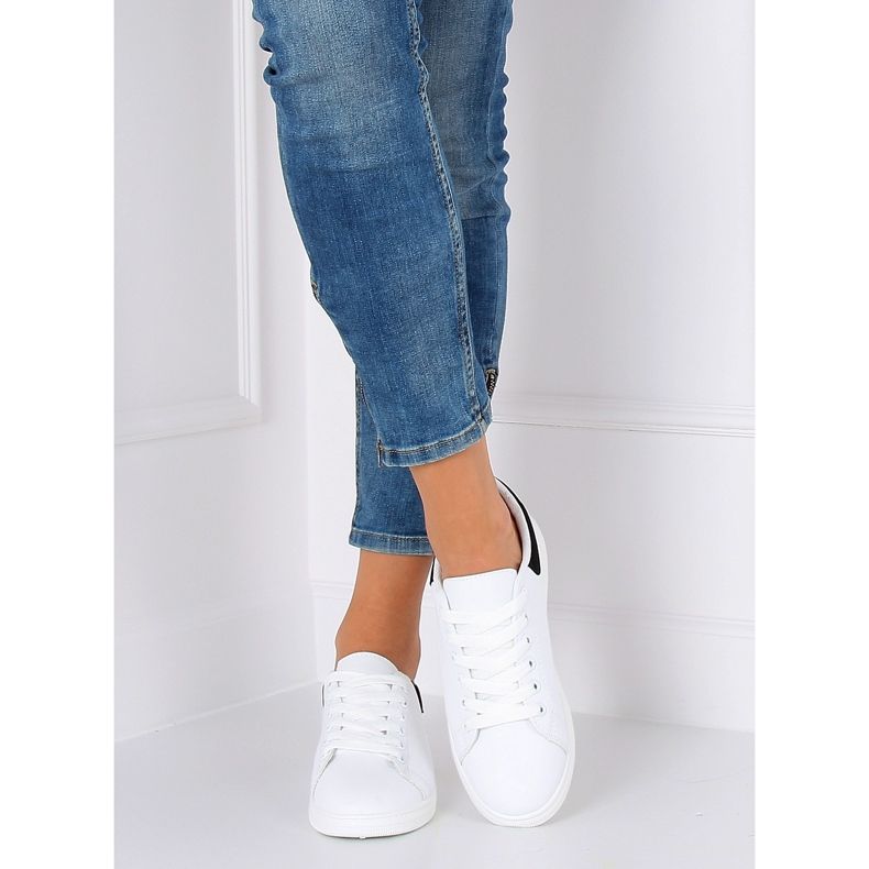 Zapatillas de mujer en blanco y negro BL147P Black II-GAT 2