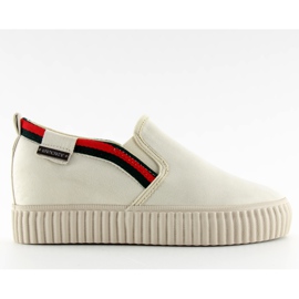 Zapatillas slip-on beige 107-40 Beige II-GAT 5