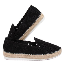 Alpargatas caladas negras LT112 Black negro 1