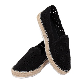 Alpargatas caladas negras LT112 Black negro 3