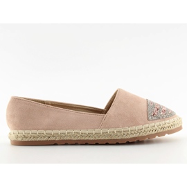 Alpargatas rosas para mujer H8-102 Champagne II-GAT rosado 1